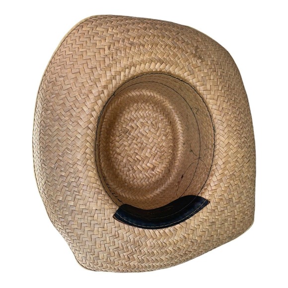 VTG Straw Hat w Badges Patches Boy Scouts America BSA RARE First Aid Small Craft - Picture 4 of 6